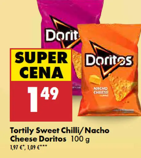 Doritos Tortilly Sweet Chilli alebo Nacho Cheese
