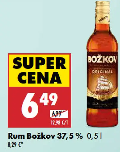 Rum Božkov Originál 37.5%