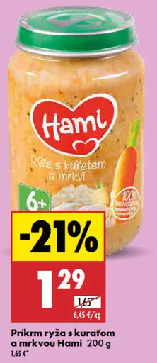 Hami príkrm Ryža s kuraťom a mrkvou