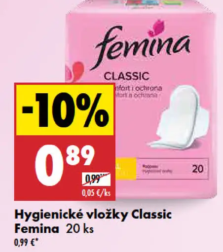 Femina Hygienické vložky Classic