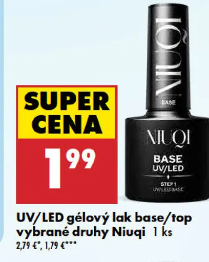 Niuqi UV/LED gélový lak base/top