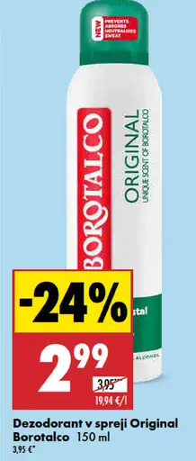 Borotalco Dezodorant v spreji Original