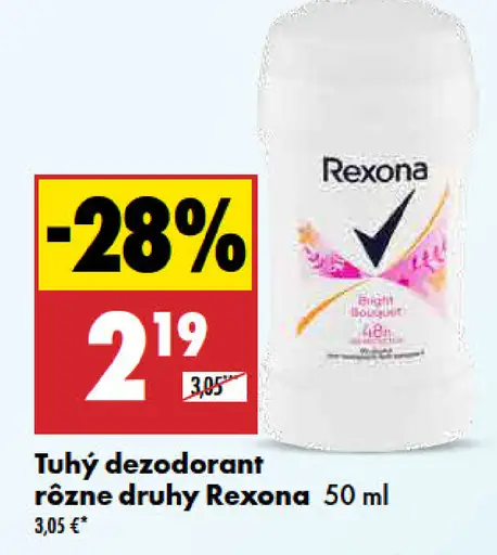 Tuhý dezodorant Rexona