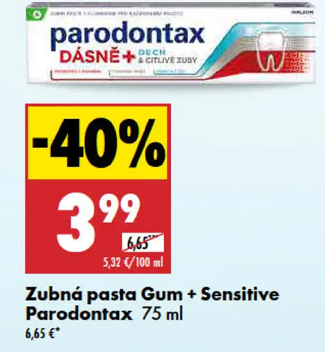 Zubná pasta Gum + Sensitive