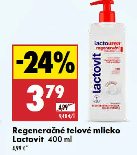 Regeneračné telové mlieko