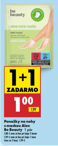 Ponožky na nohy s maskou Aloe