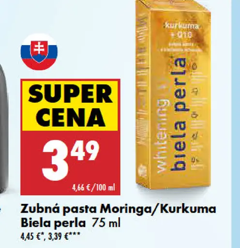 Zubná pasta Moringa/Kurkuma