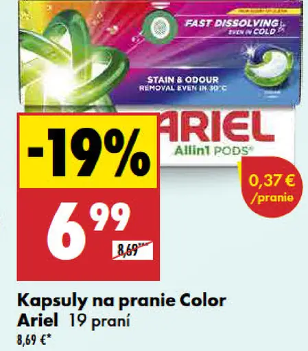 Ariel Allin1 PODS kapsuly na pranie Color