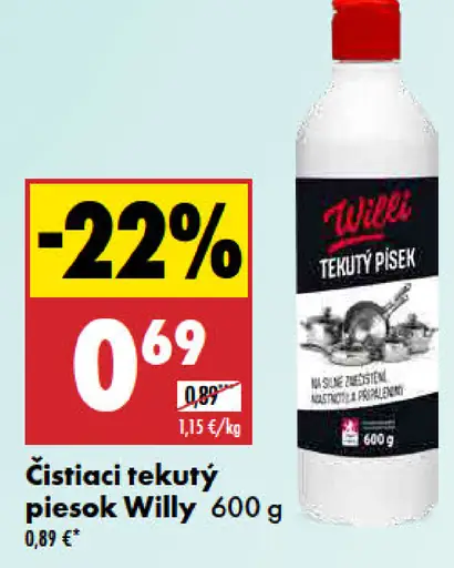 Willi čistiaci tekutý piesok