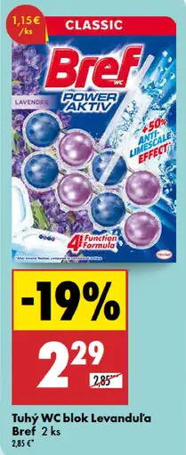 Bref Tuhý WC blok Levanduľa