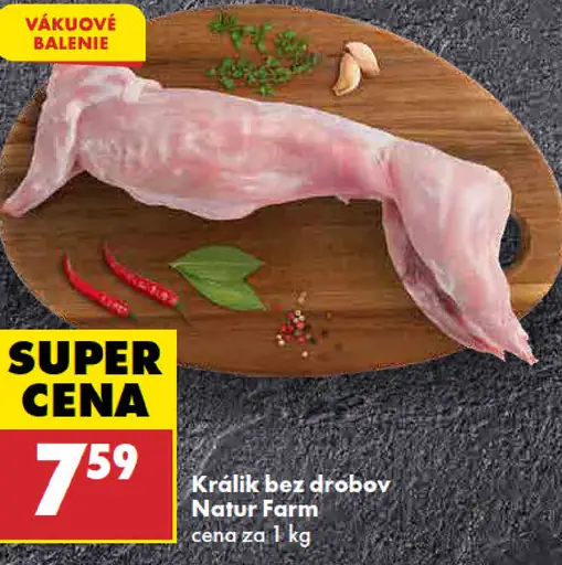 Králik bez drobov Natur Farm