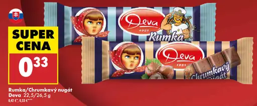 Deva Rumka / Chrumkavý nugát tyčinka