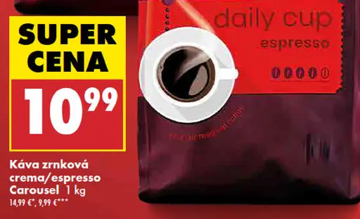 Carousel Káva zrnková crema/espresso