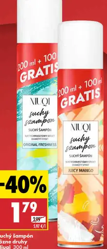 Niuqi suchý šampón Original Freshness