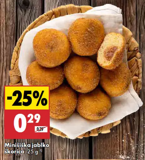 Minišiška jablko škorica sladké pečivo