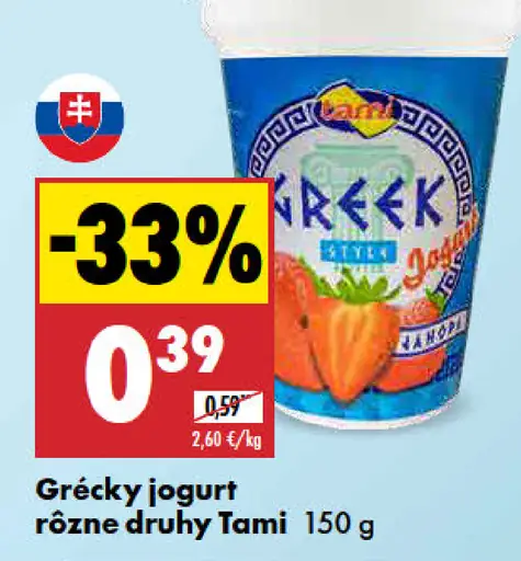 Tami grécky jogurt rôzne druhy