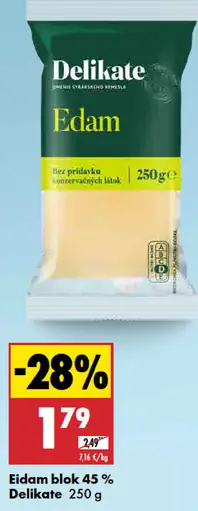 Delikate Eidam blok 45%