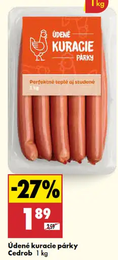 Cedrob Údené kuracie párky