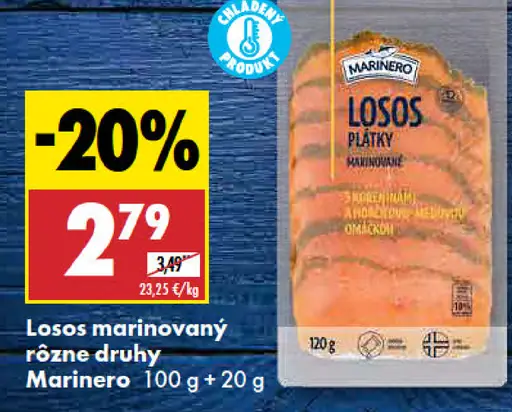Marinero losos marinovaný plátky