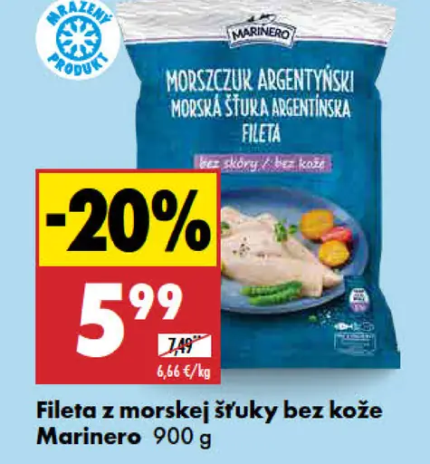 Marinero Fileta z morskej šťuky bez kože