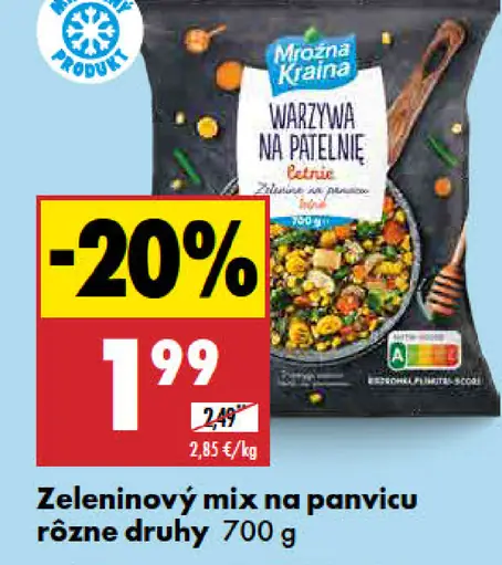 Mrožna Kraina zeleninový mix na panvicu rôzne druhy