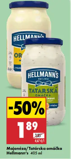 Hellmann’s majonéza alebo tatárska omáčka