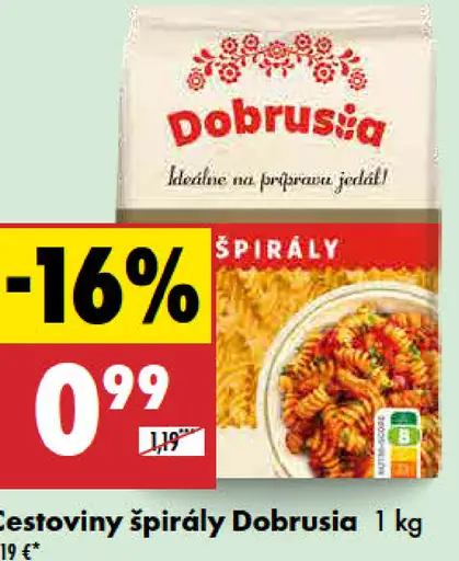 Dobrusia cestoviny špirály