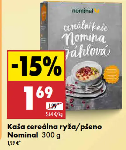 Nominal cereálna kaša ryža/pšeno
