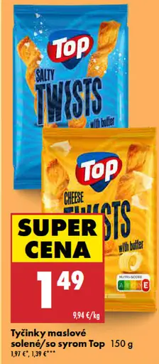 Top Tyčinky maslové solené