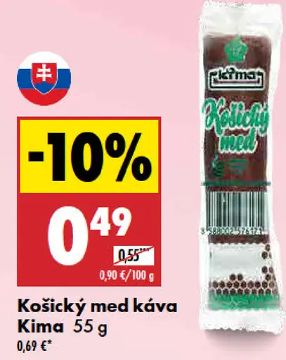 Kima Košický med kávový