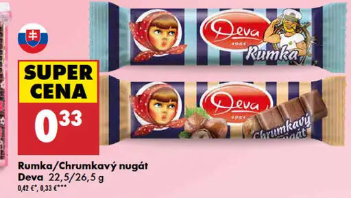 Deva Rumka / Chrumkavý nugát tyčinka