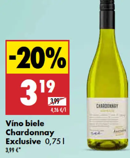 Chardonnay Exclusive víno biele