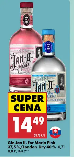 Gin Jan II. For Maria Pink / London Dry