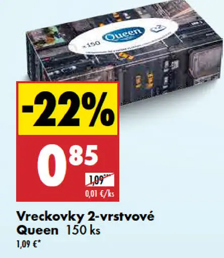 Queen vreckovky 2-vrstvové