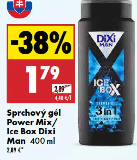 Dixi Man sprchový gél Power Mix/Ice Box