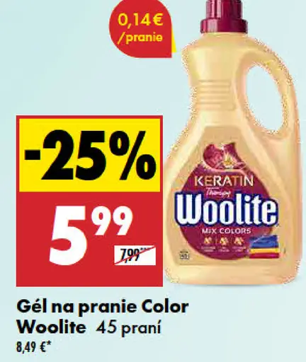 Woolite gél na pranie Color