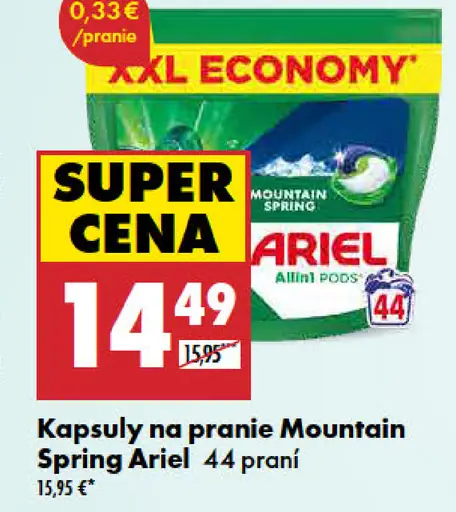 Ariel Kapsuly na pranie Mountain Spring