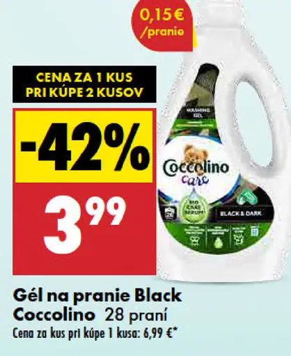 Coccolino gél na pranie Black