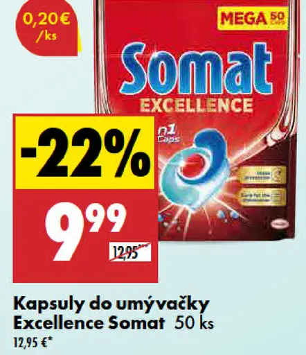Somat Excellence kapsuly do umývačky