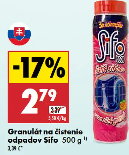 Šifo Granulát na čistenie odpadov