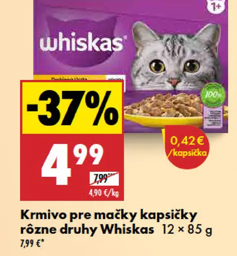 Whiskas kapsičky krmivo pre mačky
