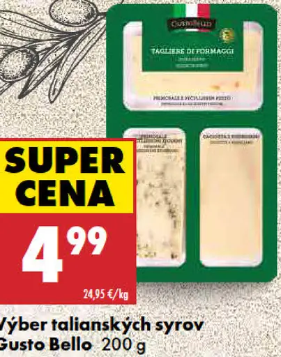 Gusto Bello Výber talianskych syrov