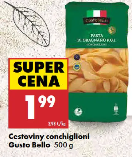 Gusto Bello cestoviny conchiglioni