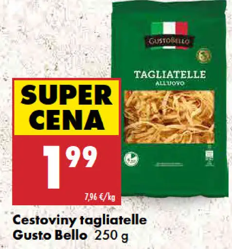 Gusto Bello cestoviny tagliatelle all’uovo