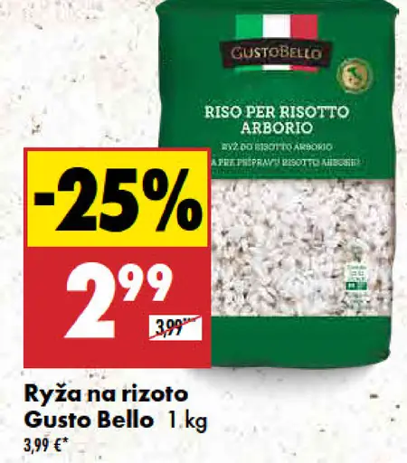 Gusto Bello Ryža na rizoto