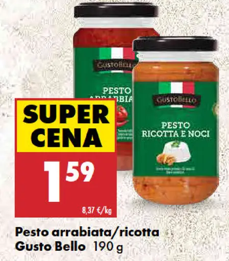 Gusto Bello pesto arrabiata / ricotta