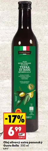 Gusto Bello olivový olej extra panenský Terra di Bari Bitonto D.O.P.