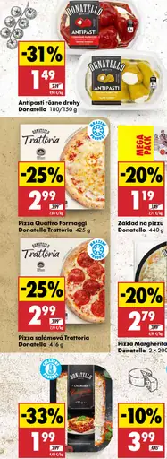 Donatello antipasti rôzne druhy