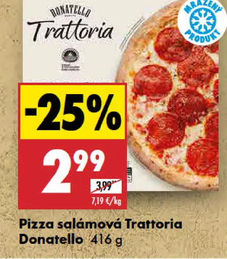 Donatello Trattoria pizza salámová