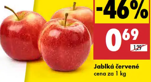 Červené jablká